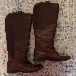 Frye Brown Leather Riding Boots